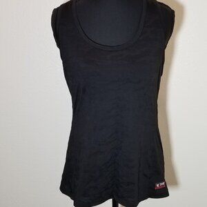 WWE Tapout Black Womens M Tank Top Shirt Racerback Athletic Wrestling Y2K Vtg